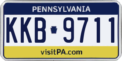 PA license plate KKB9711