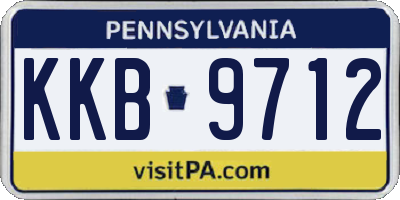 PA license plate KKB9712