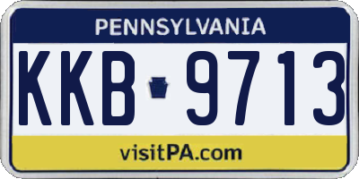 PA license plate KKB9713