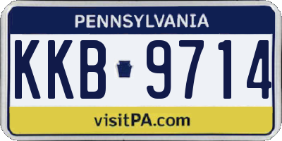 PA license plate KKB9714