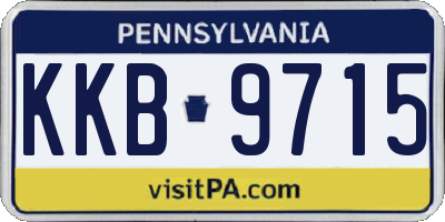 PA license plate KKB9715