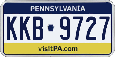 PA license plate KKB9727