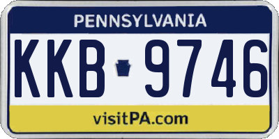 PA license plate KKB9746