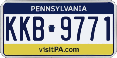 PA license plate KKB9771