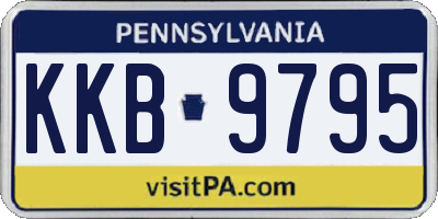 PA license plate KKB9795