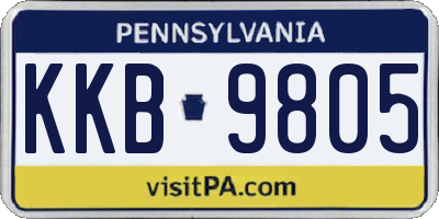 PA license plate KKB9805