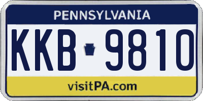 PA license plate KKB9810