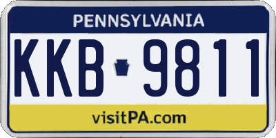 PA license plate KKB9811