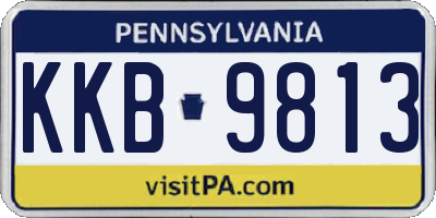 PA license plate KKB9813