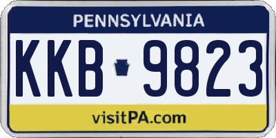 PA license plate KKB9823