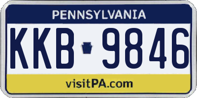 PA license plate KKB9846