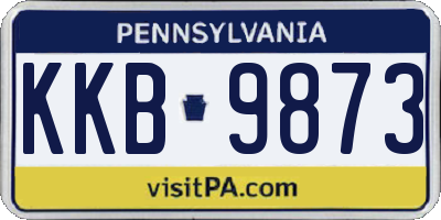 PA license plate KKB9873