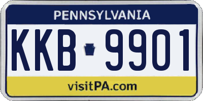 PA license plate KKB9901