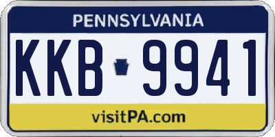 PA license plate KKB9941
