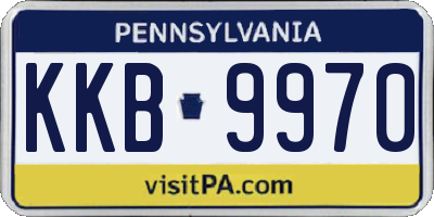 PA license plate KKB9970