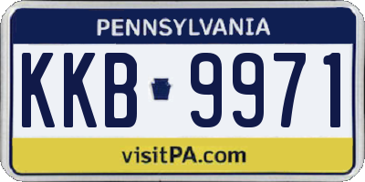 PA license plate KKB9971