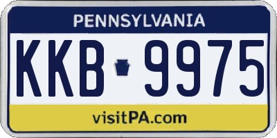 PA license plate KKB9975