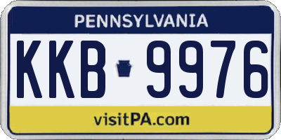 PA license plate KKB9976