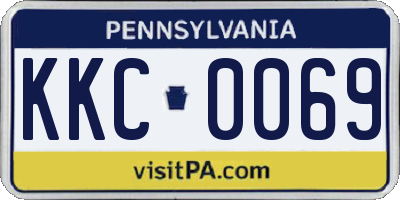 PA license plate KKC0069