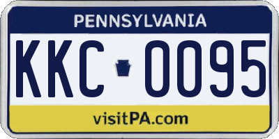 PA license plate KKC0095