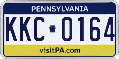 PA license plate KKC0164