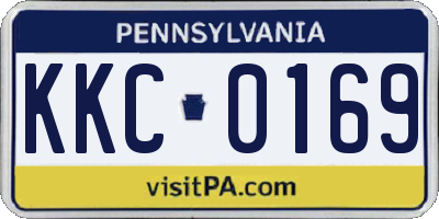 PA license plate KKC0169