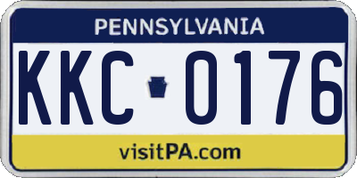 PA license plate KKC0176