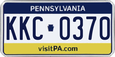 PA license plate KKC0370