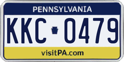 PA license plate KKC0479