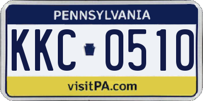 PA license plate KKC0510