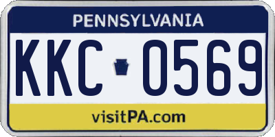 PA license plate KKC0569