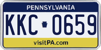 PA license plate KKC0659