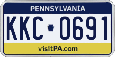 PA license plate KKC0691