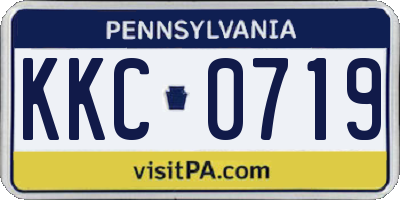 PA license plate KKC0719