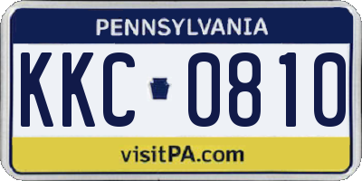 PA license plate KKC0810