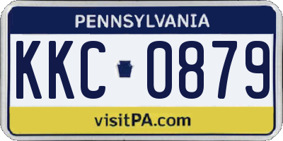 PA license plate KKC0879