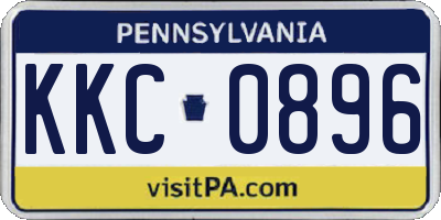 PA license plate KKC0896