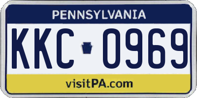 PA license plate KKC0969
