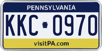 PA license plate KKC0970
