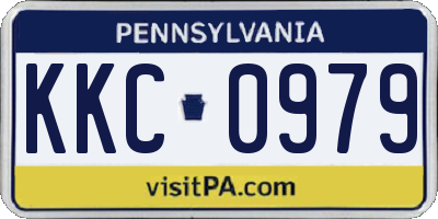 PA license plate KKC0979