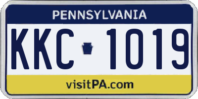 PA license plate KKC1019