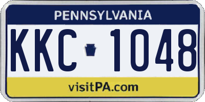 PA license plate KKC1048