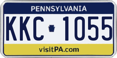 PA license plate KKC1055