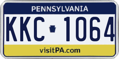 PA license plate KKC1064