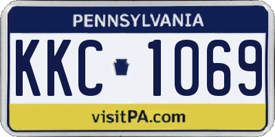 PA license plate KKC1069