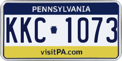 PA license plate KKC1073