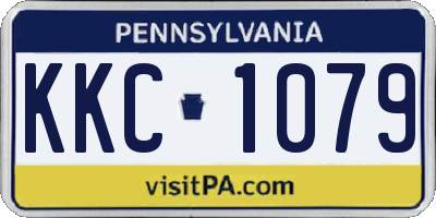 PA license plate KKC1079