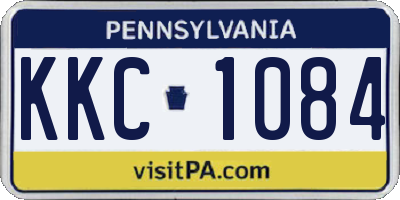 PA license plate KKC1084