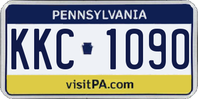 PA license plate KKC1090