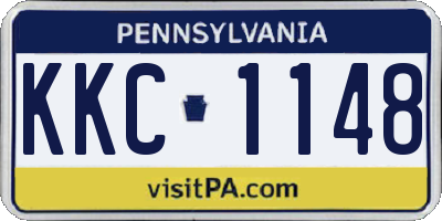 PA license plate KKC1148